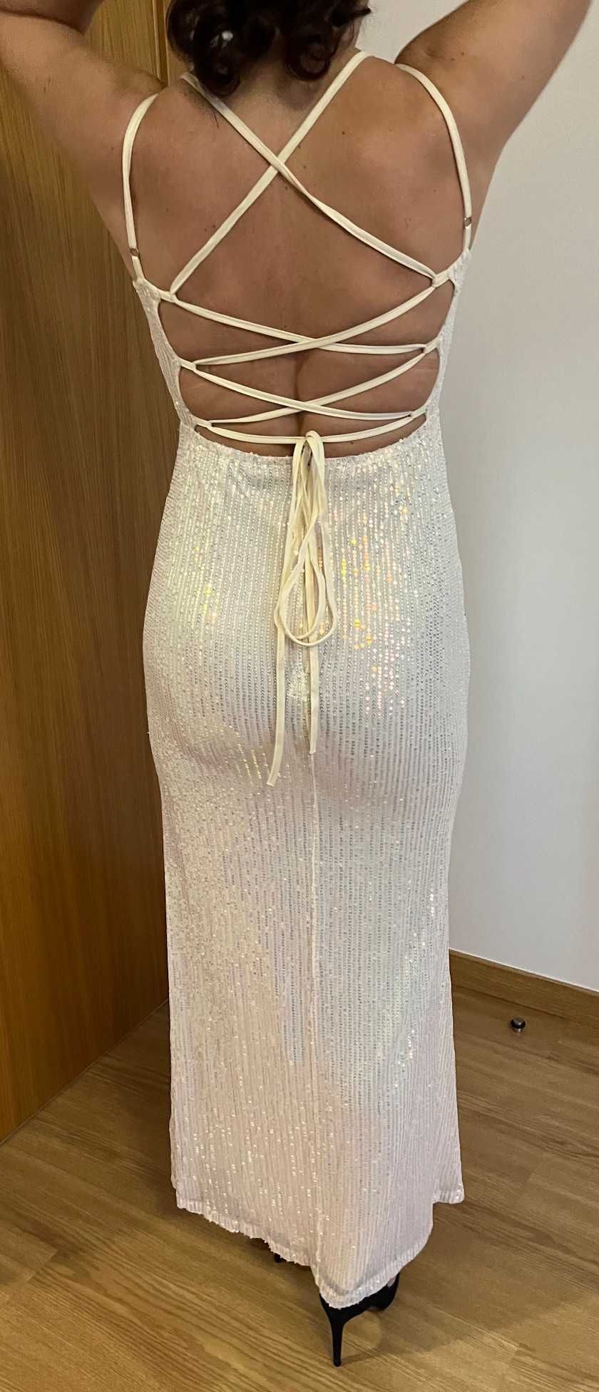 Vestido senhora lantejoulas M