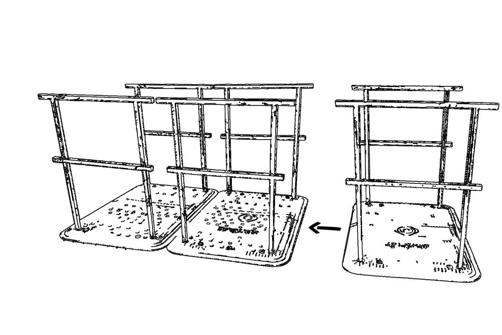 Składana kładka budowlana/most dla pieszych U-28 LIGO PROFI TRAP
