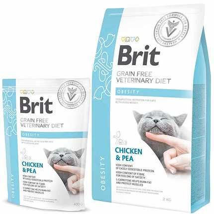 Сухий корм і консерви для котов при ожирении Brit VD GF Obesity