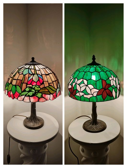 Lampa witrażowe stołowe / nocne Tiffany