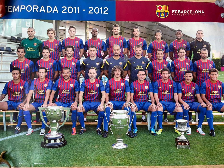 Plakat na ściane FC Barcelona 2011/2012  90x60cm