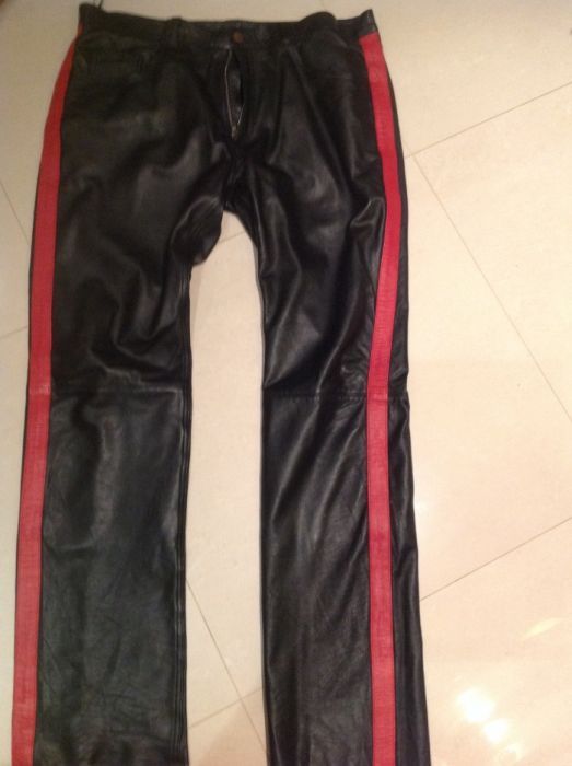 Calças puro cabedal leather