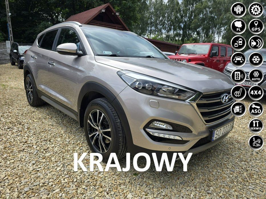 Hyundai Tucson 1.6 177koni.4x4.Automat.Pierwszy właściciel.Bezwyp.2xkoła