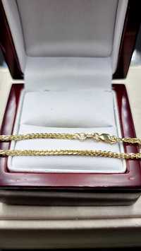585 Cudna złota bransoletka diamentowana Lisi Ogon