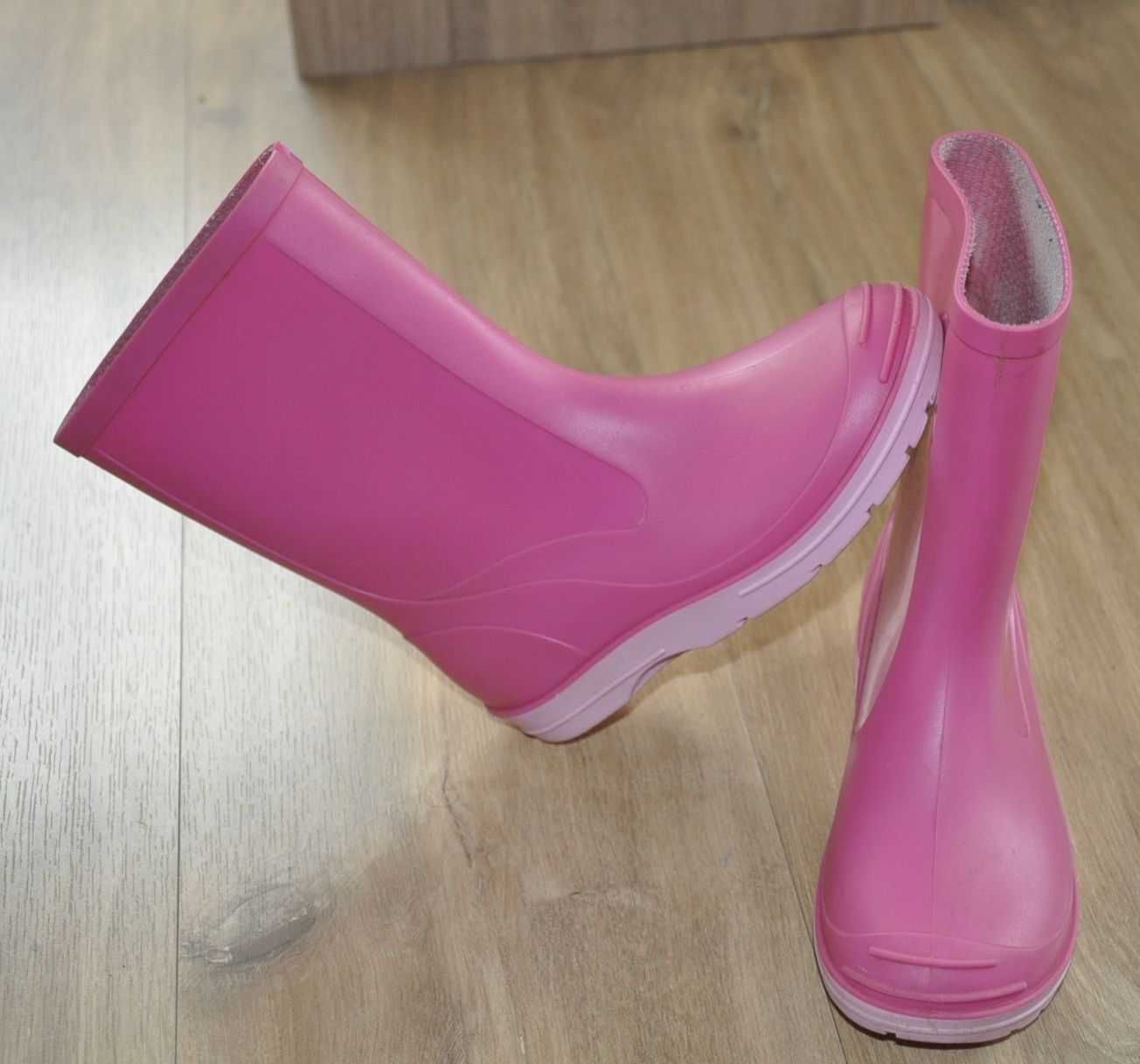 Kalosze R.30 gumiaki, buty wodoodporne różowe- super kaloszki