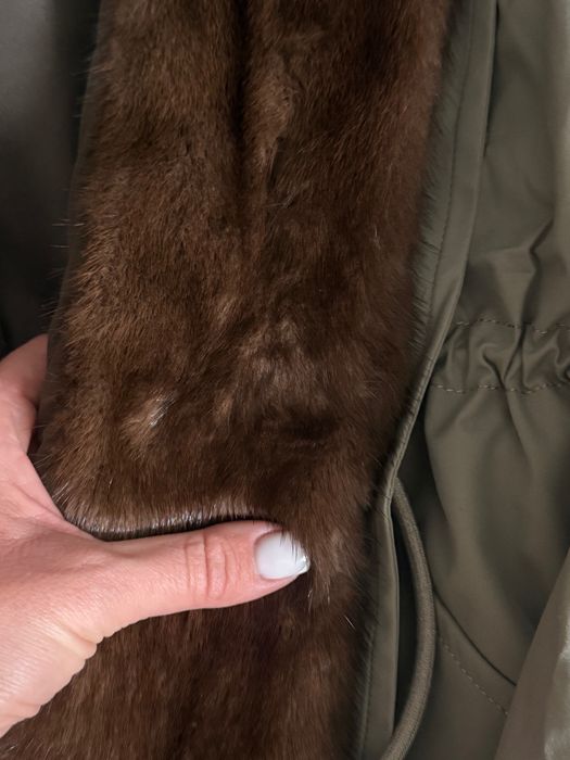 Парка Mehavelur з Норковими бортами та капюшоном! Люкс якість!