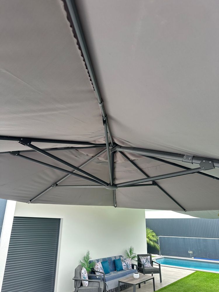 Guarda Sol Aluminio Antracite 4x3m - NOVO