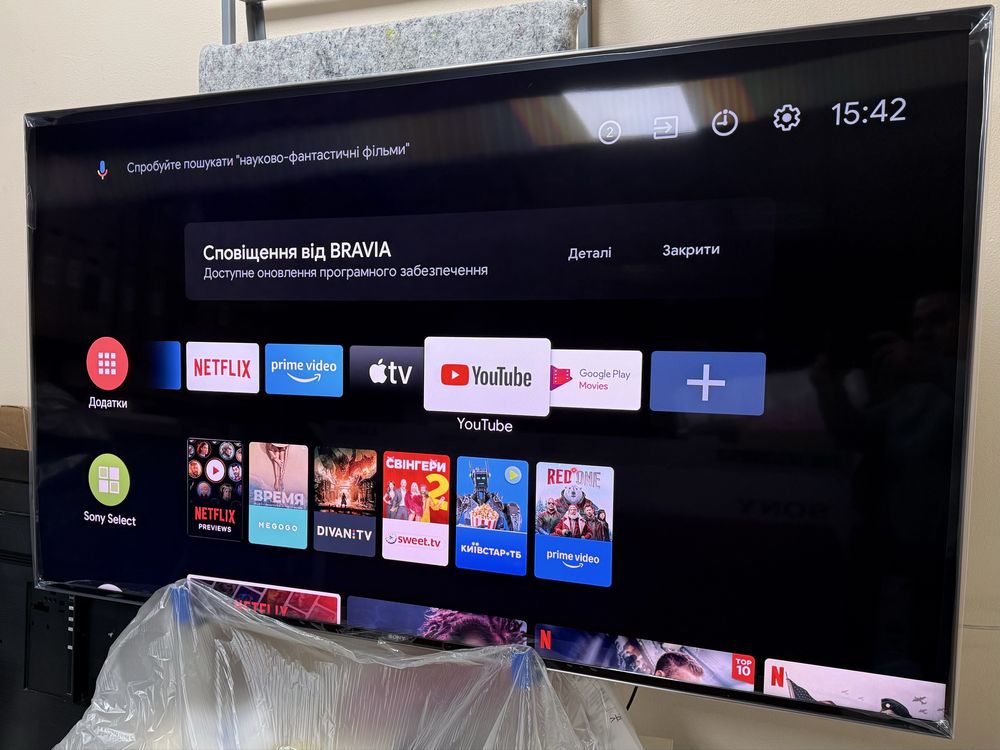 Tелевізори Sony KD-55XH9077 Smart tv UHD 120Hz Android TV нові гар12