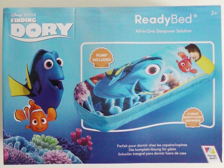 Łóżko Dmuchane dla dzieci DORY Disney 150x62x20cm Pompka Pokrowiec