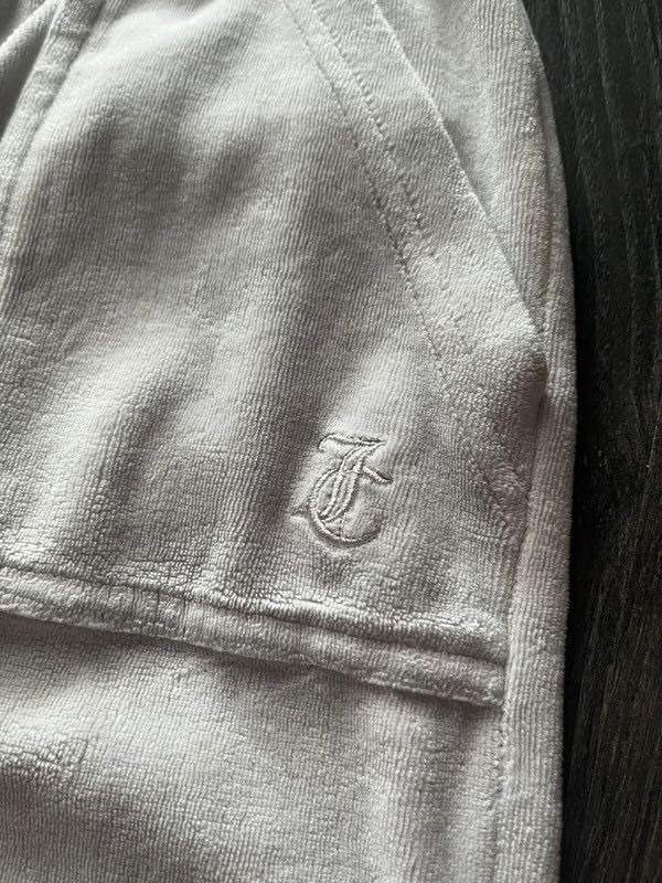 Juicy Couture szare dresy spodnie dresowe z ozdobnymi kieszeniami