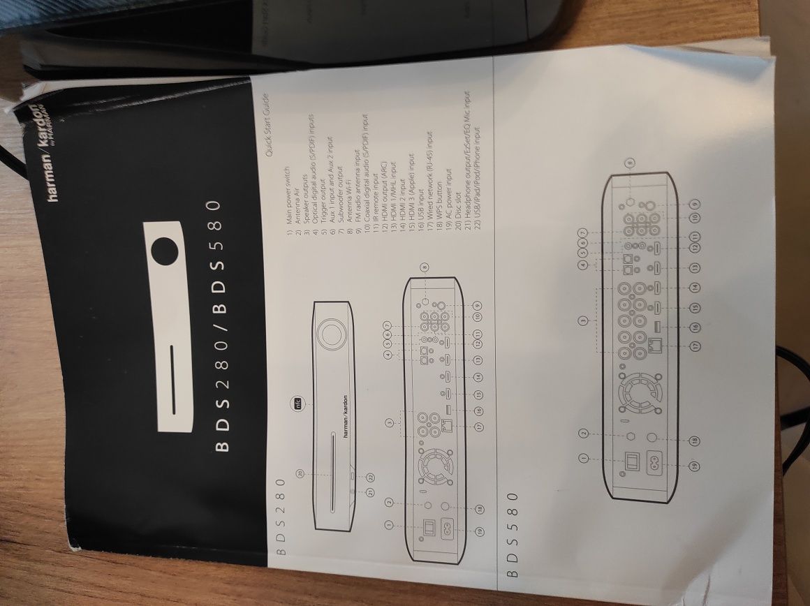 Amplituner Harman Kardon BDS 580 + głośniki