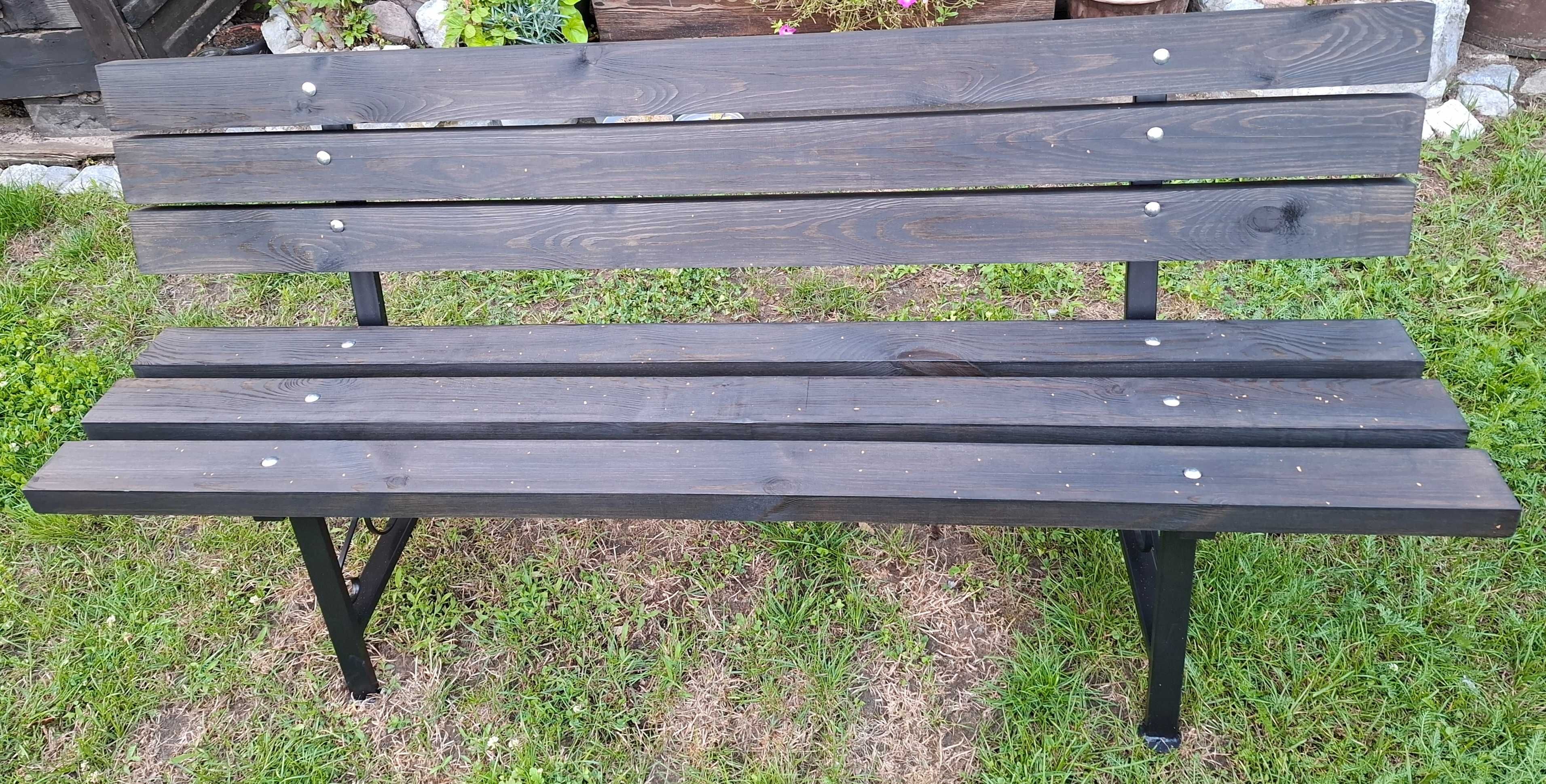 Sprzedam ławki na metalowych nogach