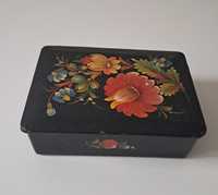 Szkatułka pudełko ręcznie malowana Petrykiwka