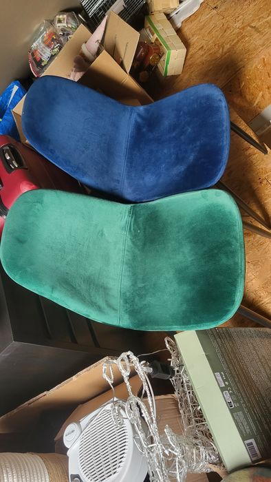 Krzesa 2+2 zielone i granatowe