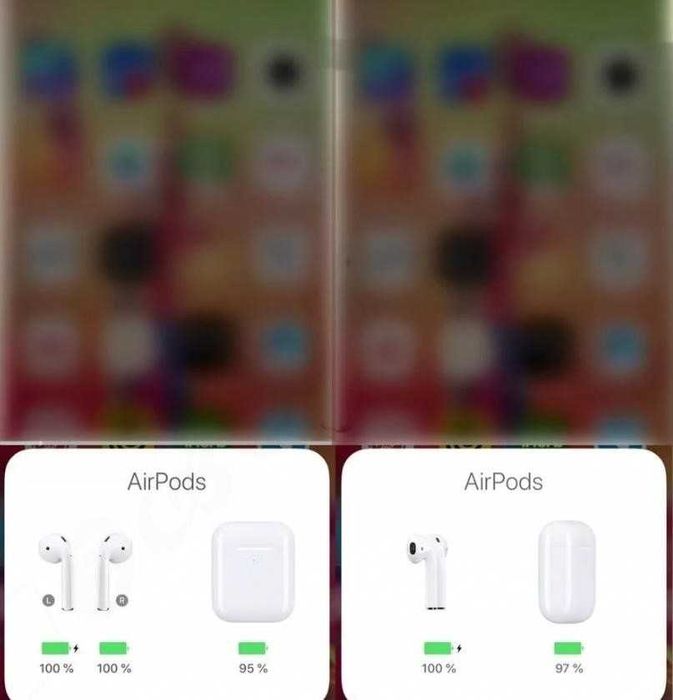 Беспроводные Наушники АирПодс 2 1в1 Lux качества +чехол