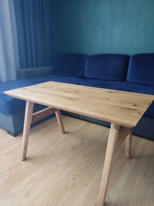 Stolik kawowy litego drewna dębowego