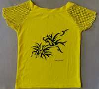 Neonowa żółta koszulka z siateczką