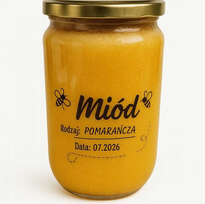 Naturalny Miód Wielokwiatowy Pomarańcza XXL 950g