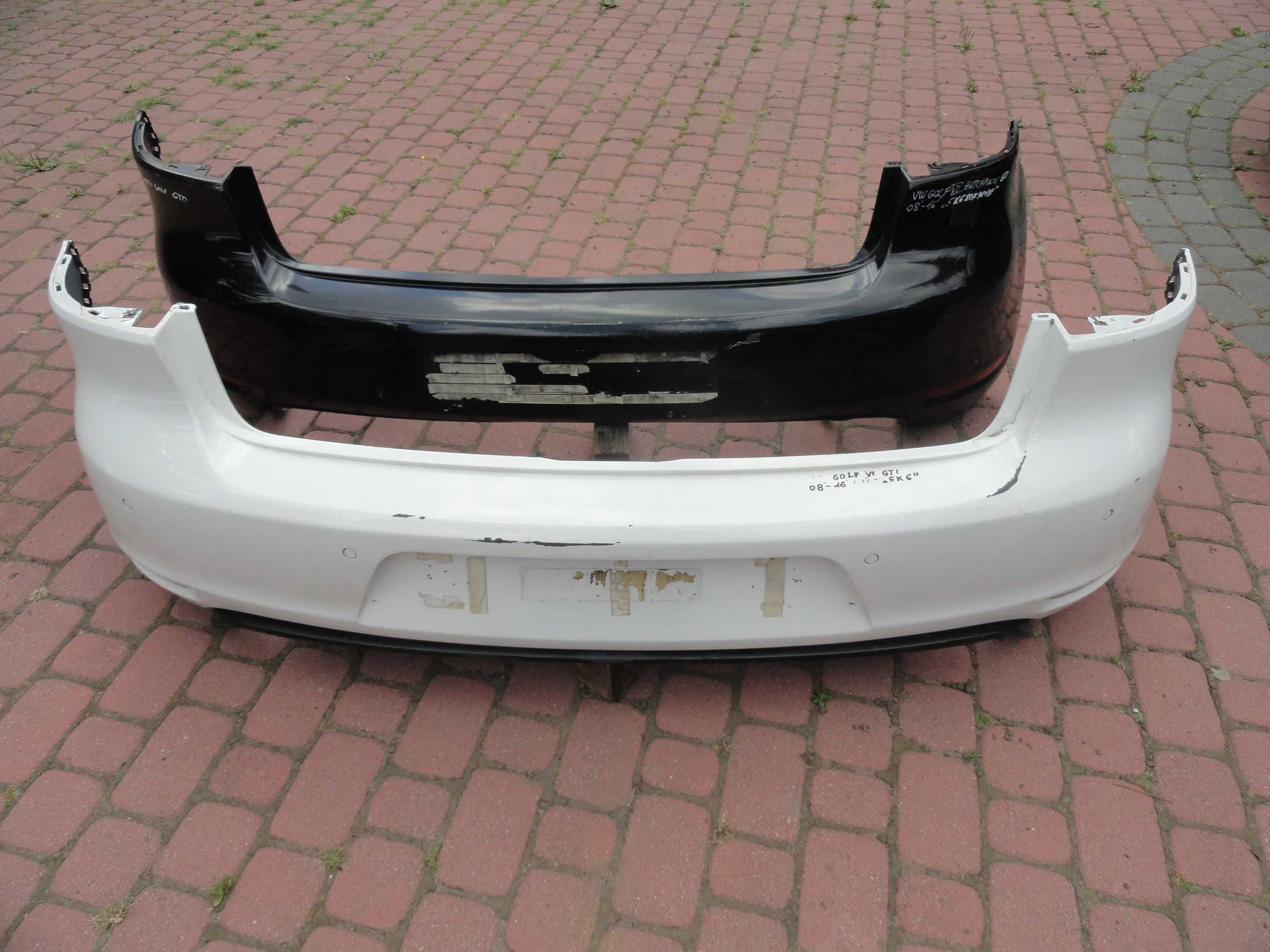 VW Golf 6 GTI zderzak tył PDC Dyfuzor 08-16