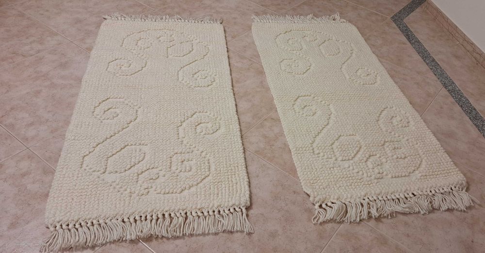 Conjunto de dois tapetes de quarto