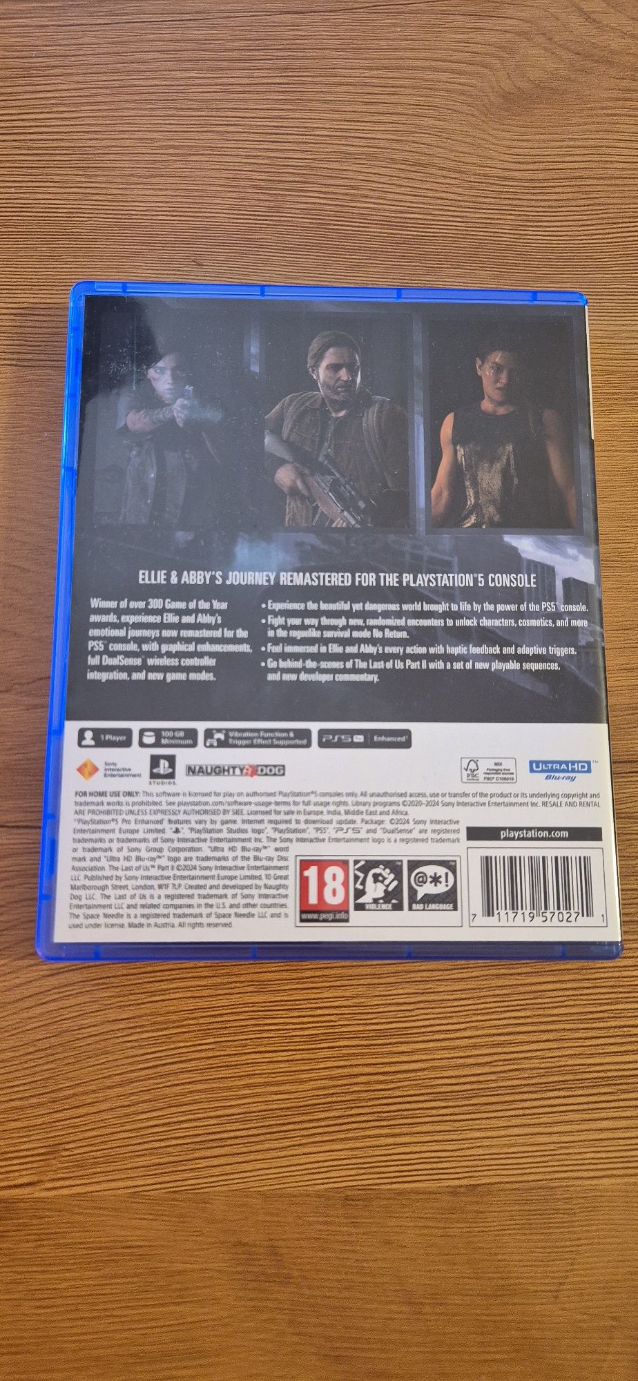 The last of us Part II Remastered PS5