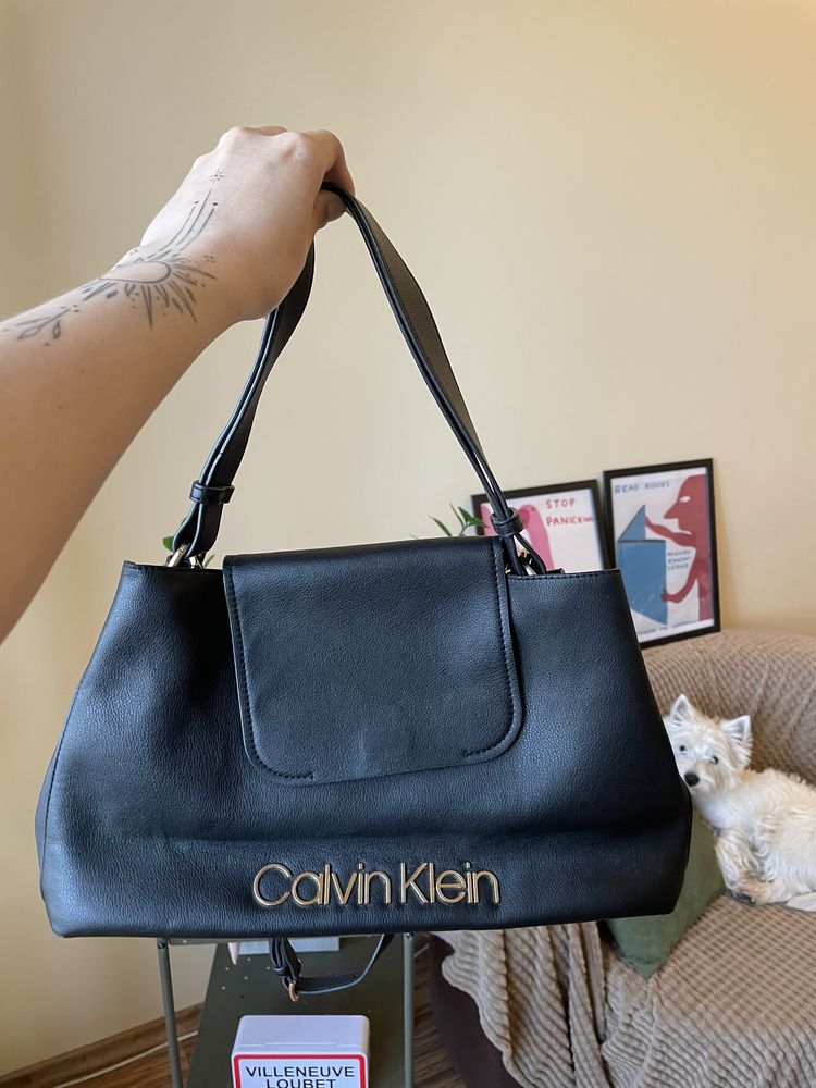 Шкіряна сумка Calvin Klein