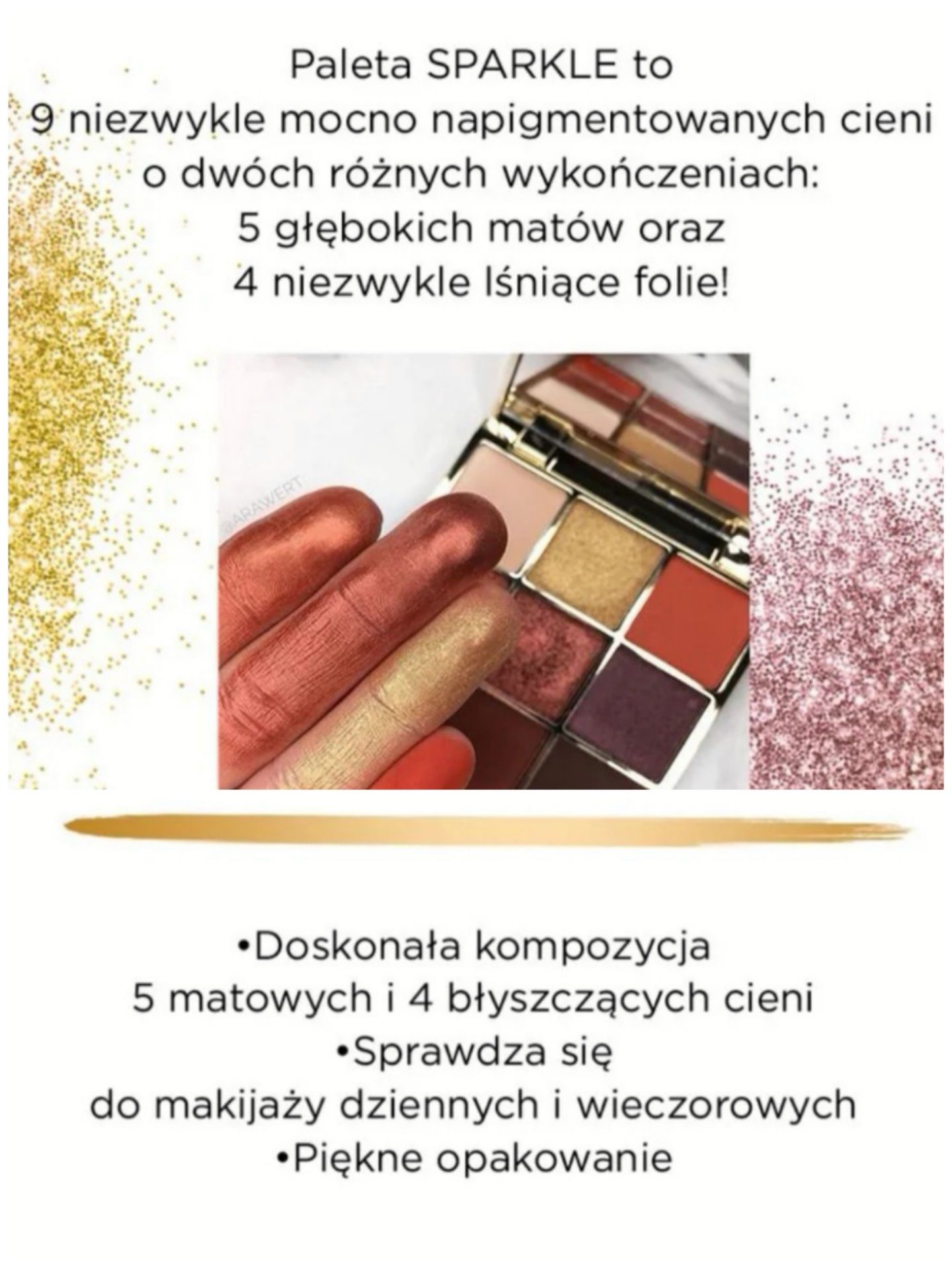 EVELINE Nowa paleta 9 napigmentowanych cieni do powiek SPARKLE cienie