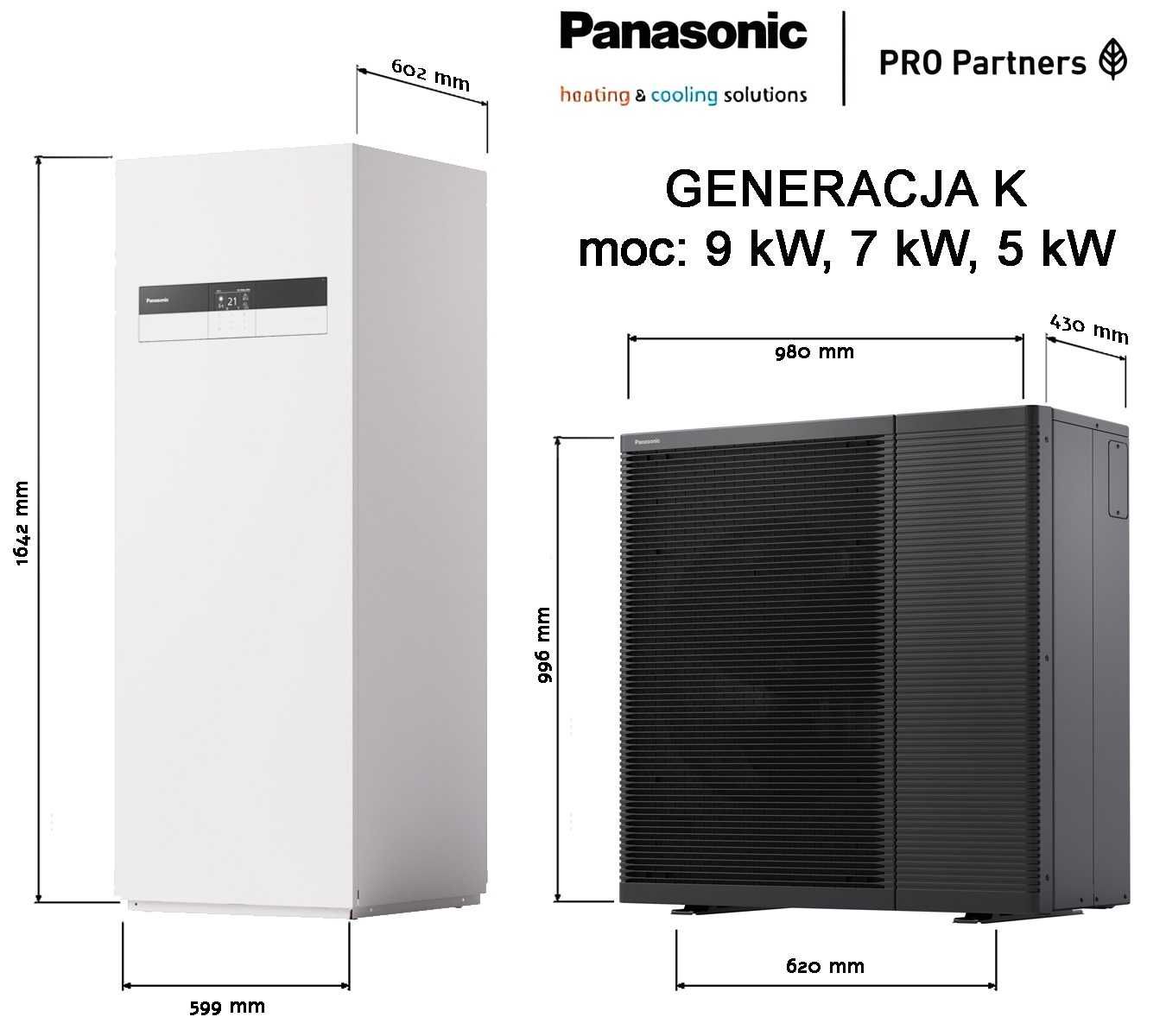 Pompa ciepła Panasonic seria K 5 KW 2-STREFOWA KIT-ADC05K3E5B [MONTAŻ]