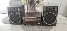 Zestaw stereo Radiotehnika RP-5201 z głośnikami - vintage, retro,