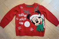Sweter świąteczny Disney r. 80, Wigilia, Boże Narodzenie - stan idealn