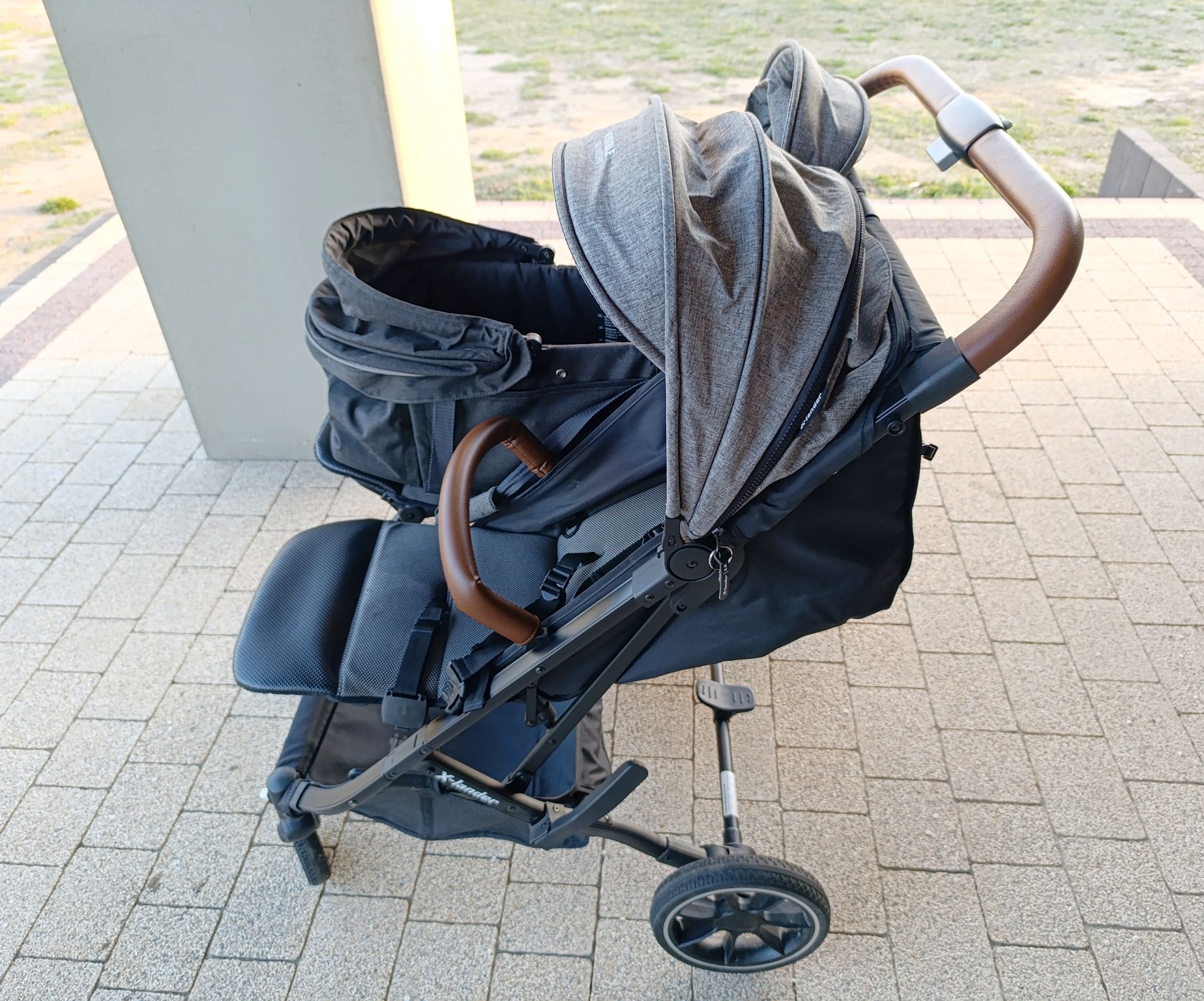 Wozek rok po roku X-Lander X-Double Spacerowy + Gondola