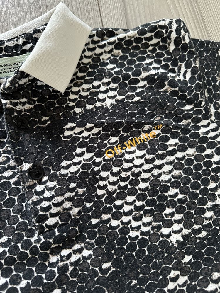 Off White koszulka  meska polo tshirt piekny M