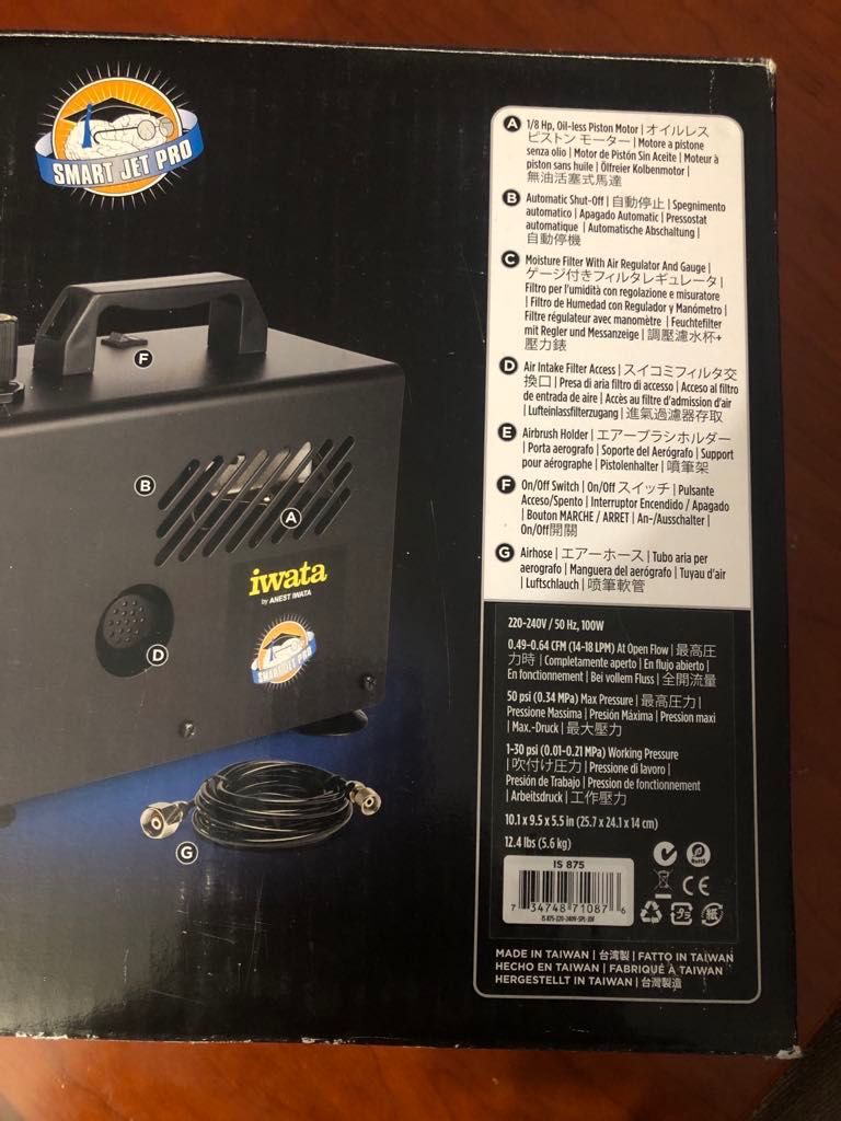 Iwata-Medea Pro Air Compressor + Iwata Eclipse Dual Action Airbrush