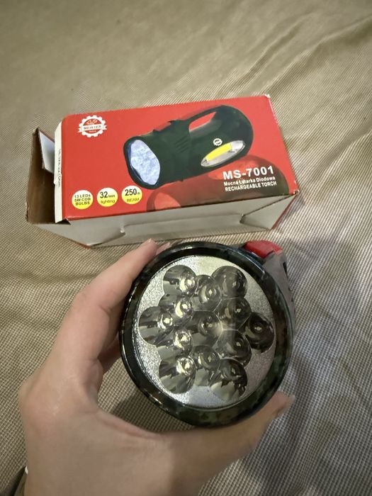 Ліхтар LED MS-7001 ручний акумуляторний