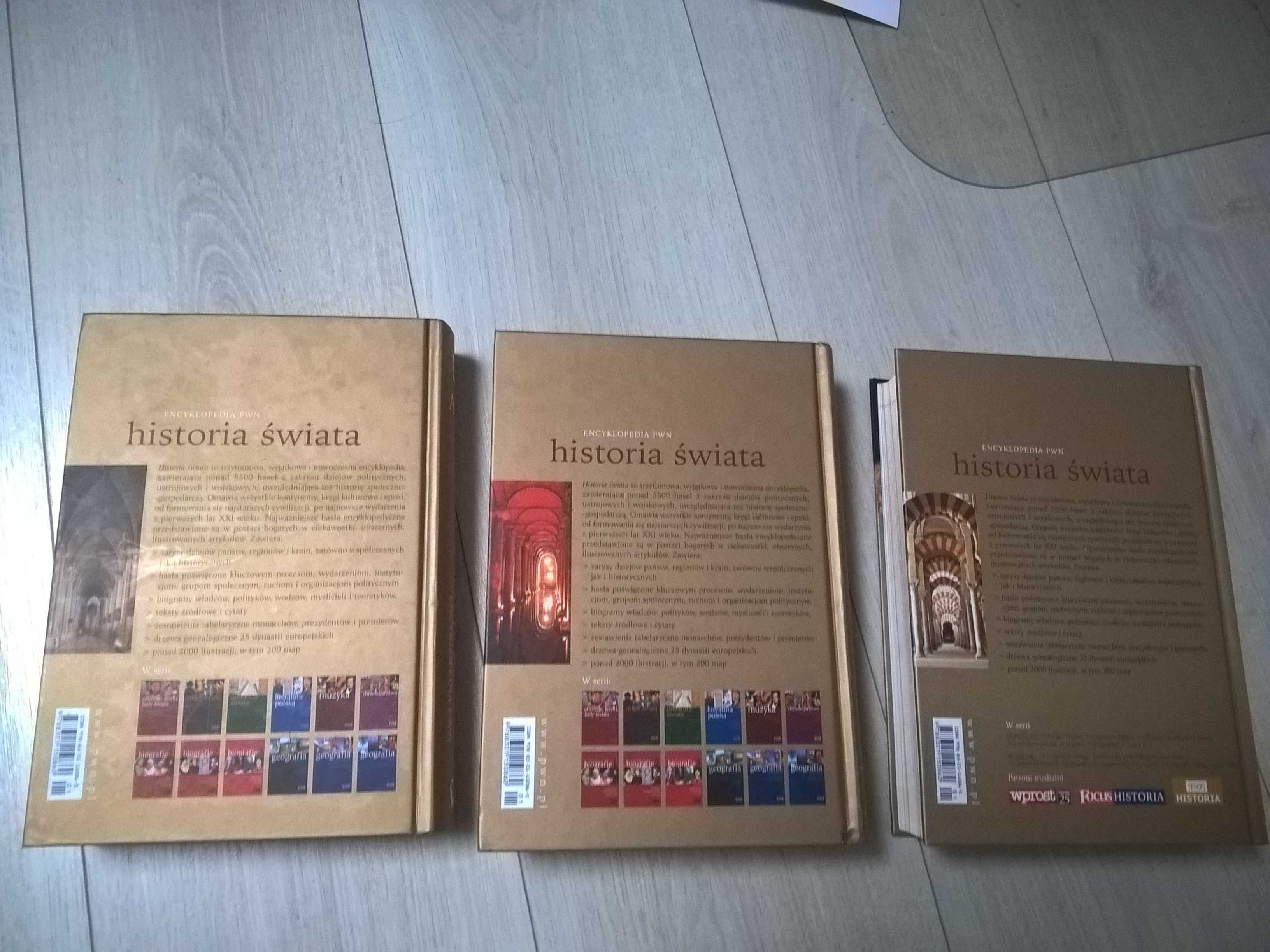encyklopedia PWN "Historia świata" 3 tomy