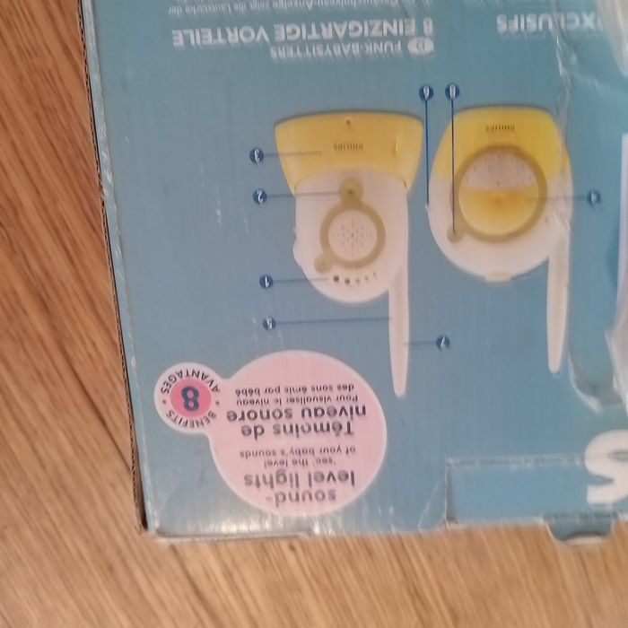 Babyphone Philips z lampką duzy zasięg