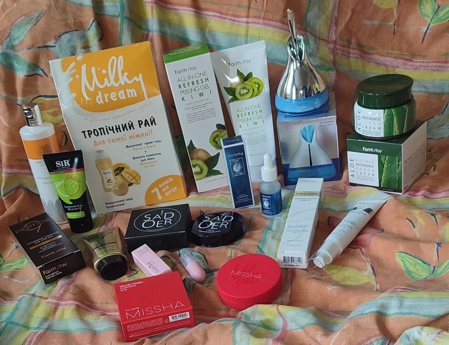 Большим лотом новая косметика