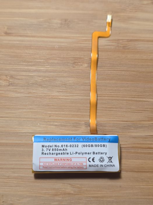 Nowa Bateria iPod Classic 5. gen 60/80GB Gruba 850mAh