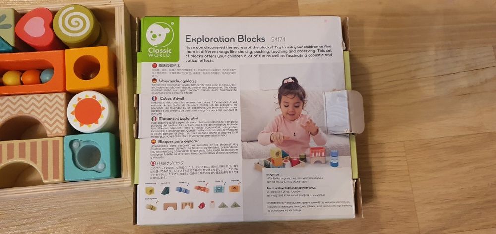 Drewniane klocki sensoryczne