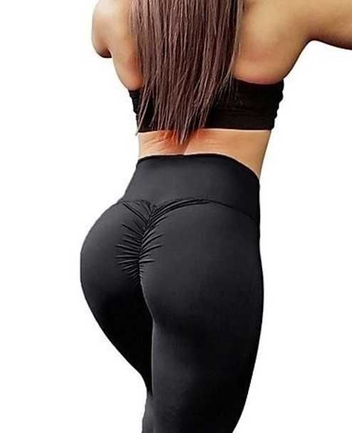 лосины с эффектом пуш-ап, лосины для спорта и на каждый день на M-L