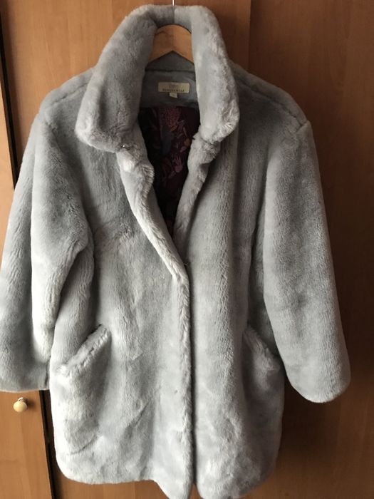 Шубка шуба штучна сіра 12