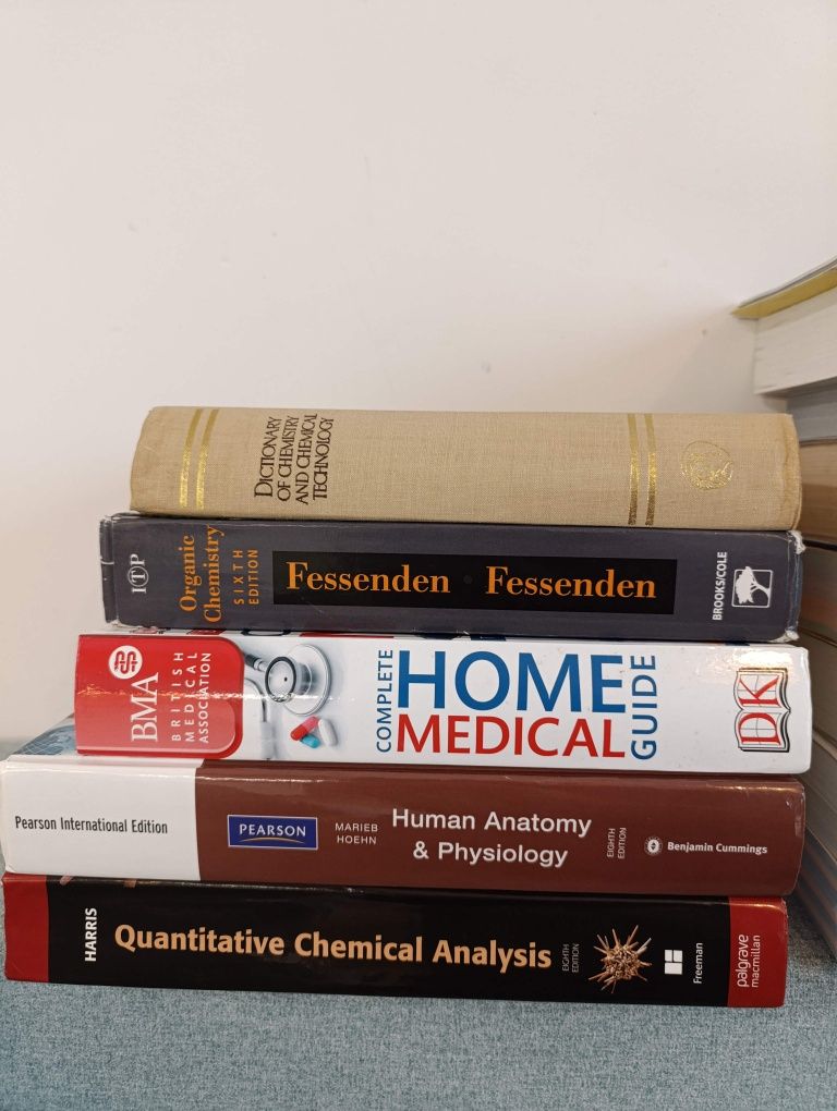 Książki naukowe, akademickie - chemia, medycyna, farmacja - ENG - stud