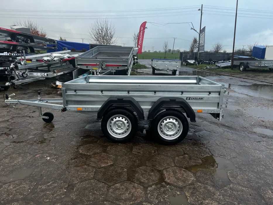 Przyczepa Zasław 235T 750kg 233x132cm TANDEM 2 osie RATY dostawa