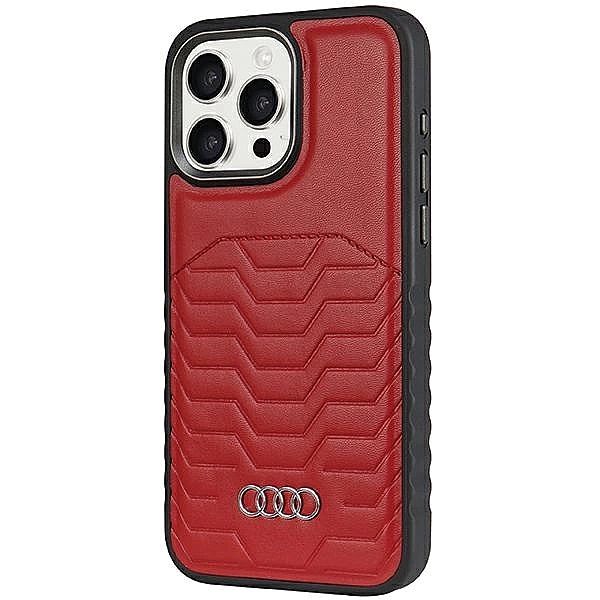 Etui Audi Synthetic Leather z MagSafe na iPhone 14 Pro - czerwone