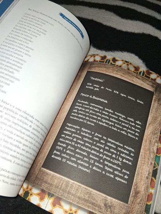 Livro Viagens pelas Receitas de Portugal NOVO