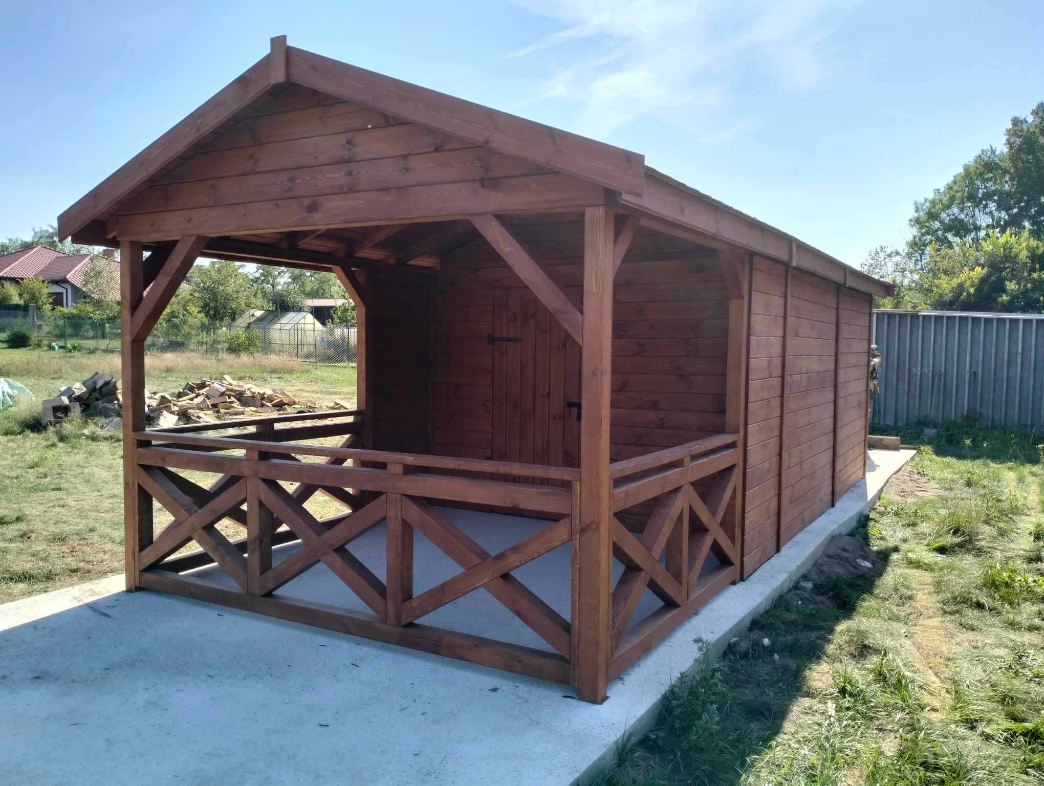 Domek narzędziowy z Altanką 2w1 - 3x7m