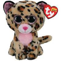 MASKOTKA Pluszak Ty Beanie Boos Kotek Lampart Livvie 20 cm