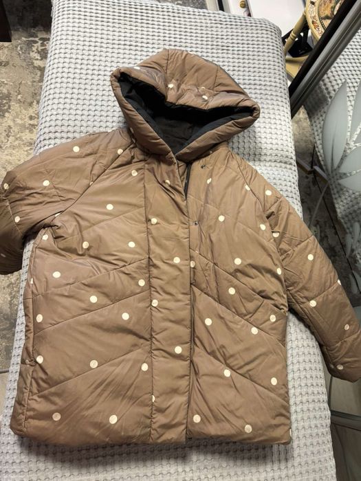 Пуховик жіночий двосторонній | Зимова куртка