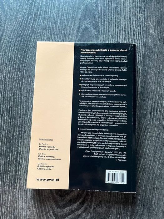 Chemia Piękna Marcin Molski wydawnictwo naukowe PWN kosmetologia