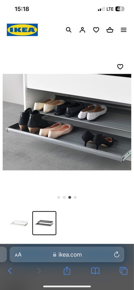 Wysuwana półka na buty Ikea 2 szt